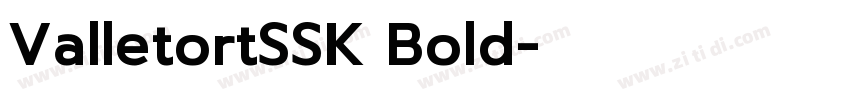 ValletortSSK Bold字体转换